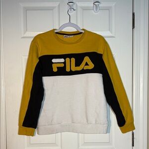 Fila Yellow and Black Sweatshirt